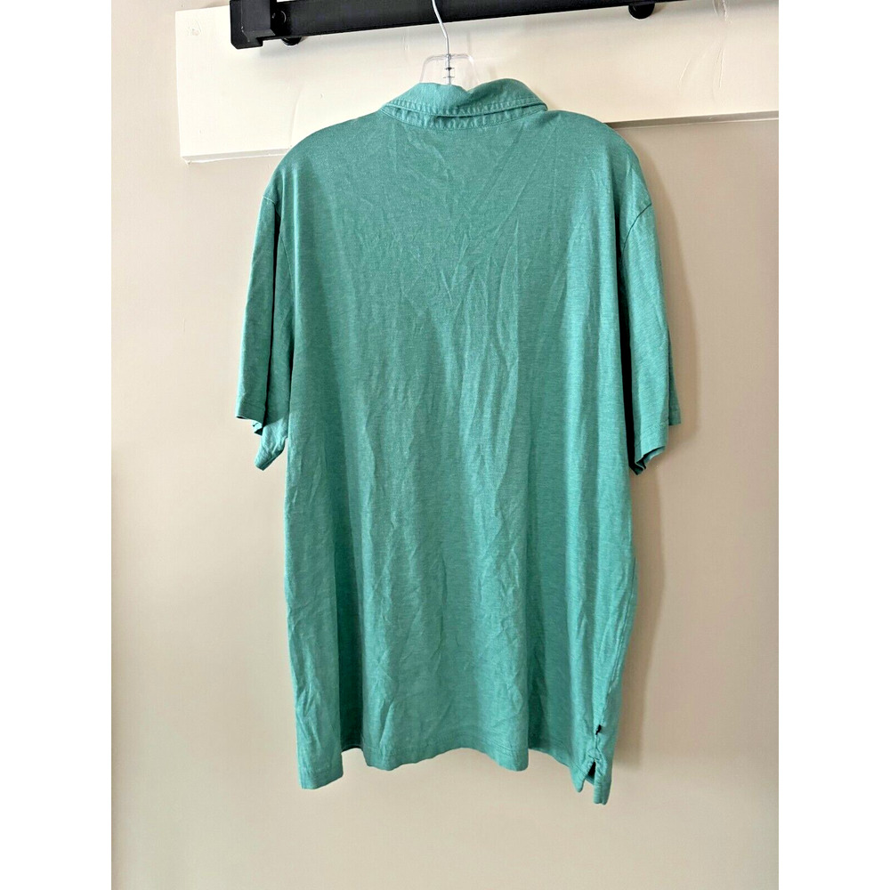 Travis Matthew Mens Golf Polo Teal Green Size XL 100% Pima Cotton Lightweight - Picture 4 of 8